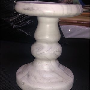 Bath & Body Works White Marble Candleholder